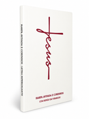 Hinário Jesus Branca Hinário Harpa Avivada e Corinhos Capa Brochura Letra Gigante - Harpa