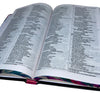 Bíblia Sagrada Evangélica Letra Normal Capa Dura Slim Linguagem NVI Floral Magenta Cristã