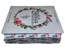 Bíblia Evangélica Letra Jumbo Grande Capa Dura Flor Minimalista Arc Com Harpa e Abas Adesivas