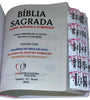 Bíblia Evangélica Letra Jumbo Grande Capa Dura Flor Minimalista Arc Com Harpa e Abas Adesivas