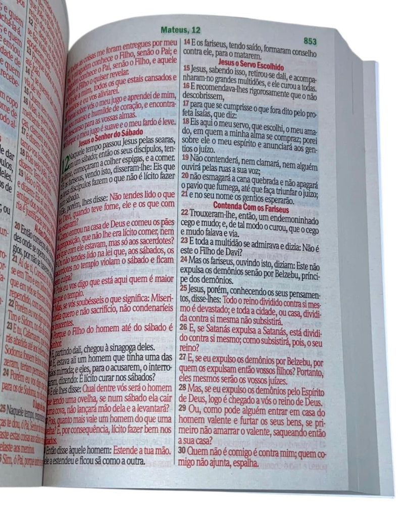 Miolo Para Bíblia Letra Hipergigante Com Harpa e Contra Capa Arc Folha Branca Full Color