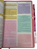 Bíblia de Estudo para o Cotidiano da Mulher Capa Dura Full Color Cerejeira Rosa NVA Gigante Feminina com Abas