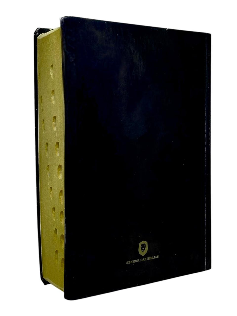 Bíblia Cor Preta Letra Hipergigante Capa Semi Flexível Com Harpa e Índice Colorida Arc