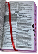 Kit 2 Bíblias Sagrada Feminina - Capa Semi Flexivel Letra Gigante O Senhor Te Sustenta e Deus é Bom - Arc