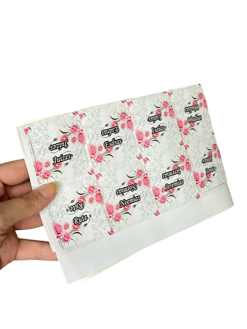 Abas Adesivas Para Bíblia - Florida Feminina Índice Marcador