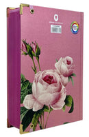 Bíblia Sagrada Letra Hipergigante PPM Capa Dura Flor Rosa Feminina Com Harpa ARC