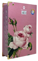 Bíblia Sagrada Letra Hipergigante PPM Capa Dura Flor Rosa Feminina Com Harpa ARC e Índice