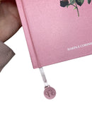 Bíblia Sagrada Letra Hipergigante PPM Capa Dura Flor Rosa Feminina Com Harpa ARC