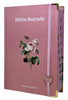 Bíblia Sagrada Letra Hipergigante PPM Capa Dura Flor Rosa Feminina Com Harpa ARC e Índice