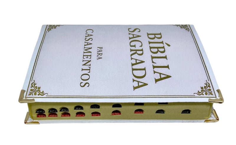 Bíblia Gigante Para Casamento ARC Com Índice E Cantoneira - SB