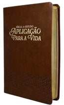 Bíblia Aplicão Para a Vida Marrom Letra Grande Flexivel ARC - CPP