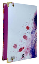 Bíblia Capa Dura com Elástico Rosa e Medalhão Letra Gigante - Leão Coroa