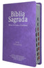 Bíblia Cor Lilás Letra Gigante Capa Semi Flexível Com Harpa e Índice Colorida Arc