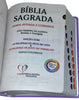 Bíblia Cor Lilás Letra Gigante Capa Semi Flexível Com Harpa e Índice Colorida Arc