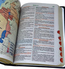 Bíblia Cor Marrom Letra Gigante Capa Semi Flexível Com Harpa e Índice Colorida Arc