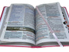Bíblia Cor Rosa Letra Gigante Capa Semi flexível Com Harpa e Índice Colorida Arc