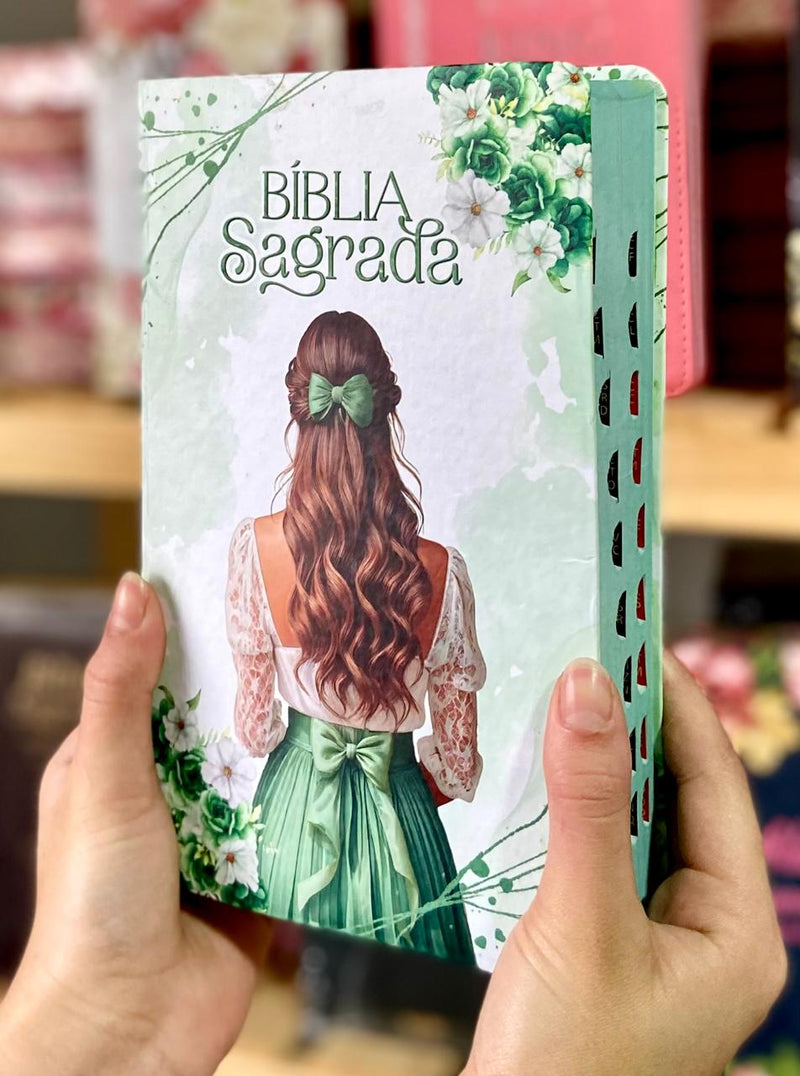 Bíblia Sou Amada Letra Gigante Capa Semi Flexivel Com Índice Lateral - Arc