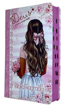 Kit 2 Bíblias Sagrada Feminina - Capa Semi Flexivel Letra Gigante Amor Eterno e Deus é Bom - Arc