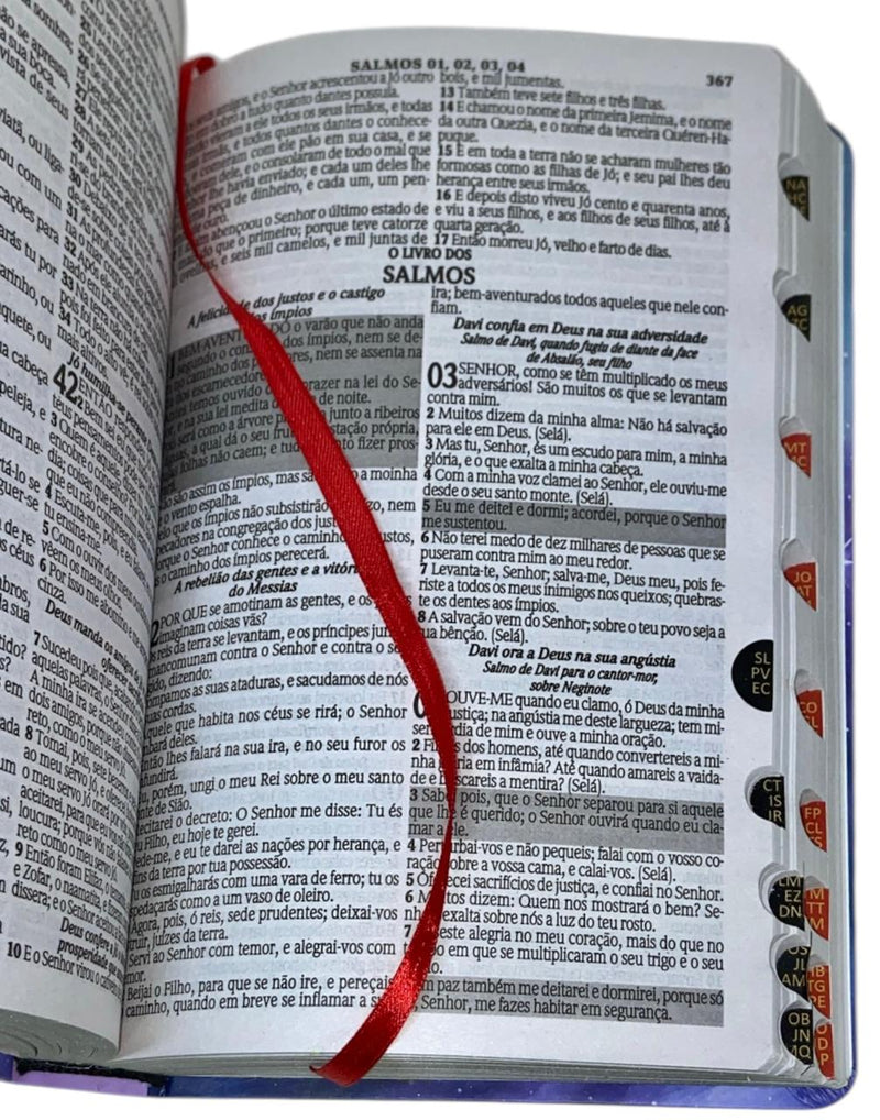 Bíblia Amor Eterno Letra Gigante Capa Semi Flexivel Com Índice Lateral - Arc
