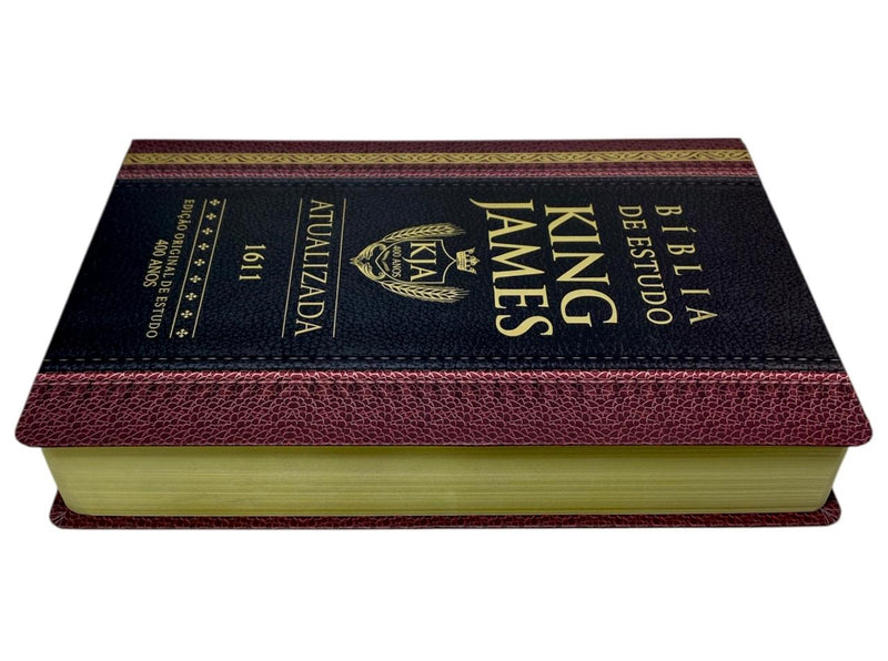Bíblia de Estudo Tradicional Letra Hipergigante Capa Dura Feminina e Masculina King James