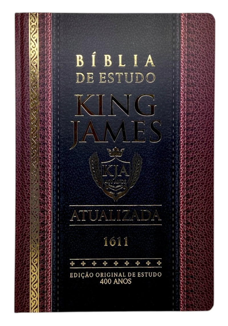 Bíblia de Estudo Tradicional Letra Hipergigante Capa Dura Feminina e Masculina King James