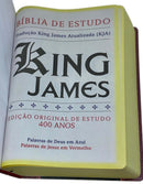 Bíblia de Estudo Tradicional Letra Hipergigante Capa Dura Feminina e Masculina King James