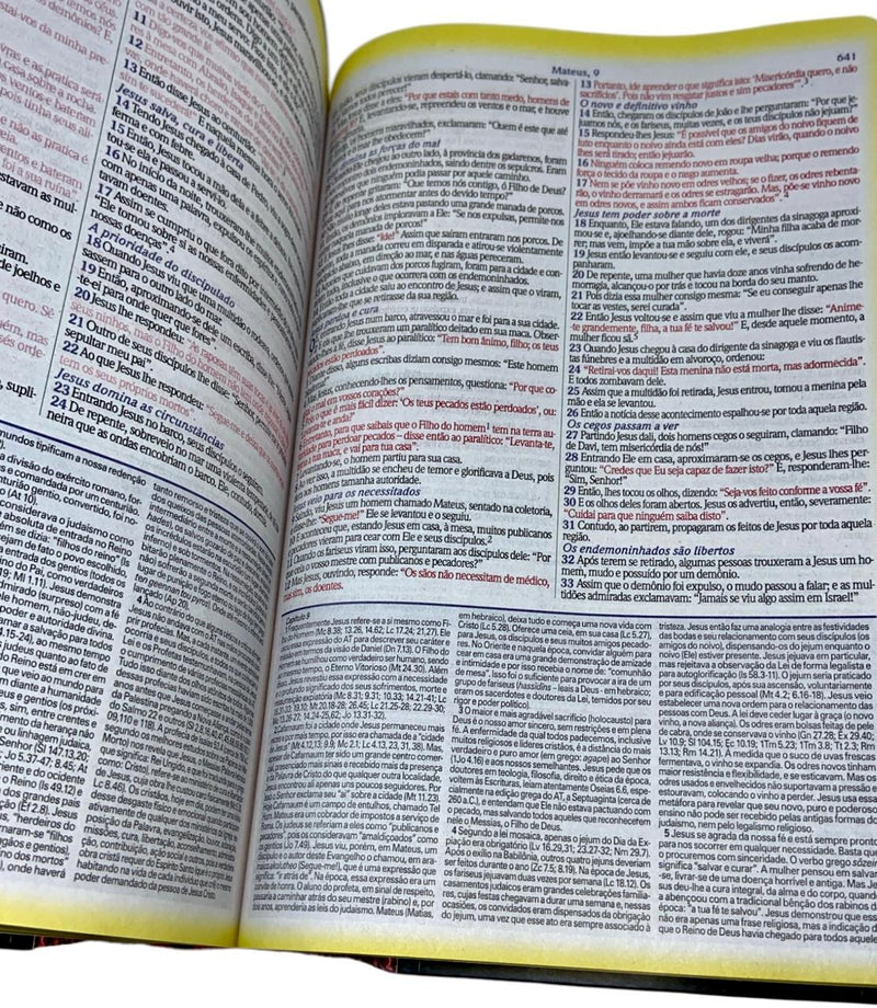 Bíblia de Estudo Tradicional Letra Hipergigante Capa Dura Feminina e Masculina King James