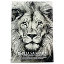 Bíblia Leão Desenho Letra Gigante Capa Brochura Com Harpa Masculina e Feminina Arc