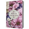 Bíblia Jardim Lilás Letra Gigante Capa Brochura Com Harpa Masculina e Feminina Arc