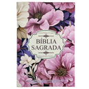 Bíblia Jardim Lilás Letra Gigante Capa Brochura Com Harpa Masculina e Feminina Arc