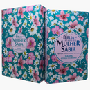 Bíblia Da Mulher Sábia Jardim Margaridas Com Estudo Letra Hipergigante Capa Dura Com Harpa Caixa e Livro de Brinde Feminina Arc