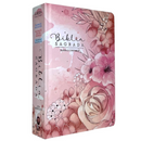 Bíblia Jardim Rosa Letra Hipergigante Capa Dura Com Harpa e Índice Feminina Arc