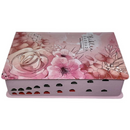 Bíblia Jardim Rosa Letra Hipergigante Capa Dura Com Harpa e Índice Feminina Arc