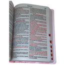 Bíblia Jardim Rosa Letra Hipergigante Capa Dura Com Harpa e Índice Feminina Arc