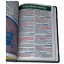 Bíblia Arabesco Café e Preta - Marrom Letra Gigante Capa Flexível Luxo Pu Com Harpa e Índice Masculina Arc