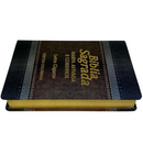 Bíblia Cor Marrom Letra Gigante Capa Laminada Com Harpa Feminina e Masculina Arc