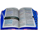 Bíblia Leão Aquarela Letra Grande Capa Dura Com Harpa e Índice Feminina Arc