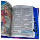 Bíblia Leão Aquarela Letra Grande Capa Dura Com Harpa e Índice Feminina Arc