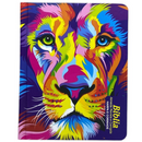 Bíblia Leão Aquarela Letra Grande Capa Dura Com Harpa Feminina Arc