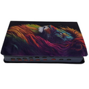 Bíblia Leão Celestial Letra Gigante Capa Flexível Com Harpa e Índice Feminina Arc