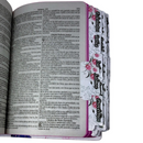 Bíblia Leão Coroa Letra Gigante Capa Dura Com Harpa E Abas Adesivas Já Coladas Feminina Arc