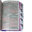 Bíblia Leão Coroa Letra Gigante Capa Dura Com Harpa E Abas Adesivas Feminina Arc