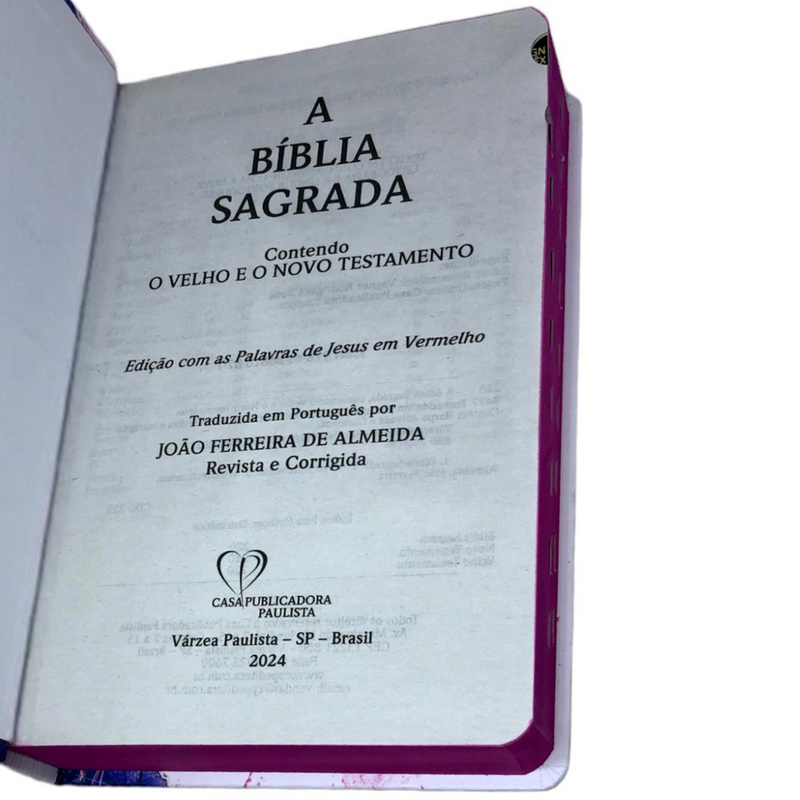 Bíblia Leão Coroa Letra Gigante Capa Dura Com Harpa E Índice Feminina Arc