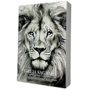 Bíblia Leão Desenho Letra Gigante Capa Brochura Com Harpa Masculina Arc