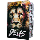 Bíblia Leão Deus Pai Letra Gigante Capa Dura Com Harpa E Abas Adesivas Feminina Arc