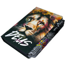 Bíblia Leão Deus Pai Letra Gigante Capa Dura Com Harpa E Abas Adesivas Já Coladas Feminina Arc