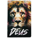 Bíblia Leão Deus Pai Letra Gigante Capa Dura Com Harpa Feminina Arc
