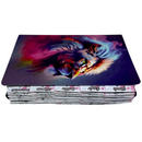 Bíblia Leão Estrela Color Letra Gigante Capa Flexível Com Harpa E Abas Feminina Arc