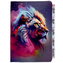 Bíblia Leão Estrela Color Letra Gigante Capa Flexível Com Harpa E Abas Coladas Feminina Arc