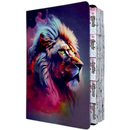 Bíblia Leão Estrela Color Letra Gigante Capa Flexível Com Harpa E Abas Coladas Feminina Arc